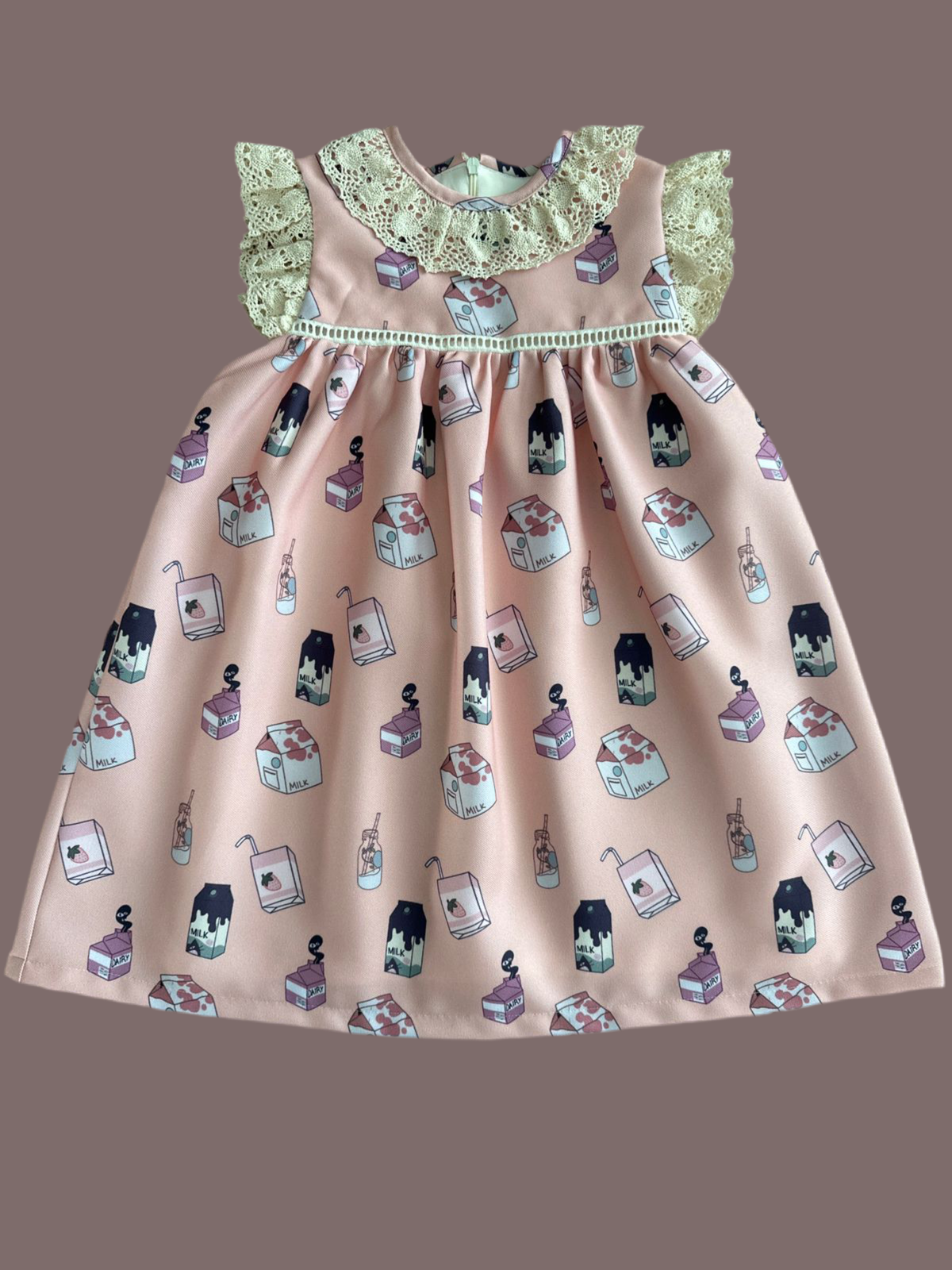 Vestido rosas y corales